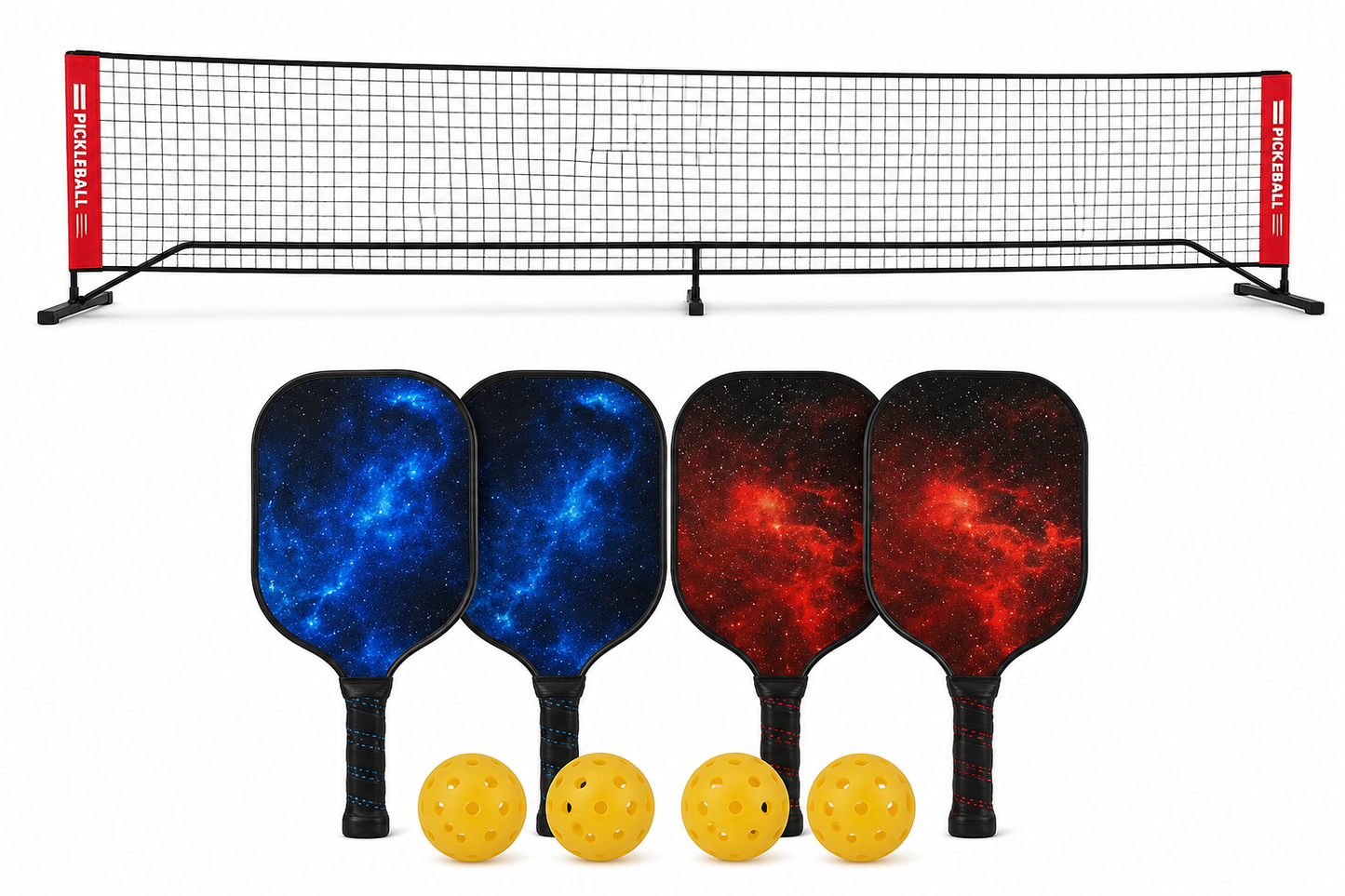 Pickleball Net and Paddles