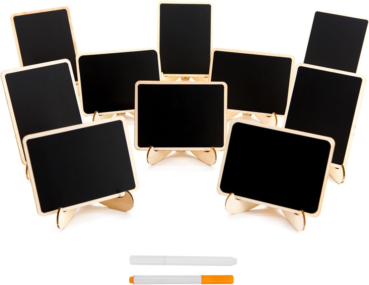 10 Pack Mini Chalkboards Signs with Easel Stand Rental