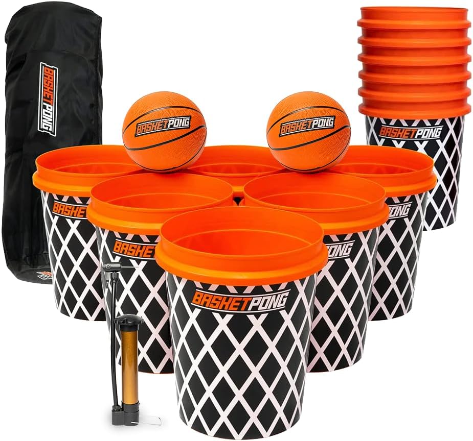 Giant Yard Pong and Basketball Game Rental