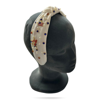 Jeweled Red White and Blue Headband Rhinestones