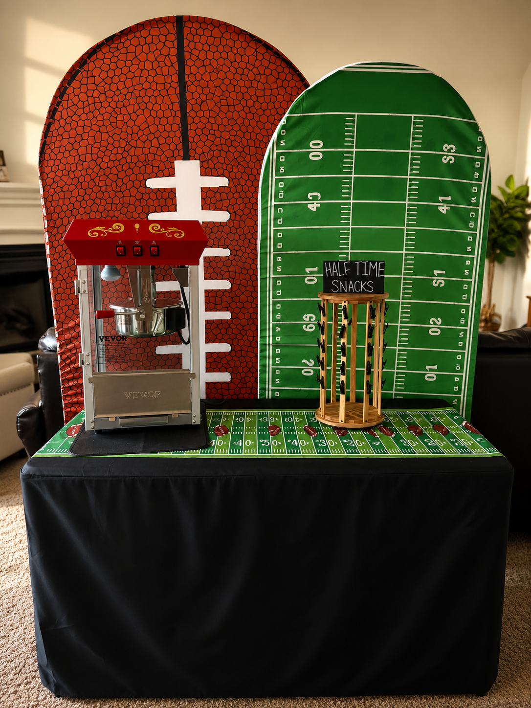 Football Watch Party Set-Up