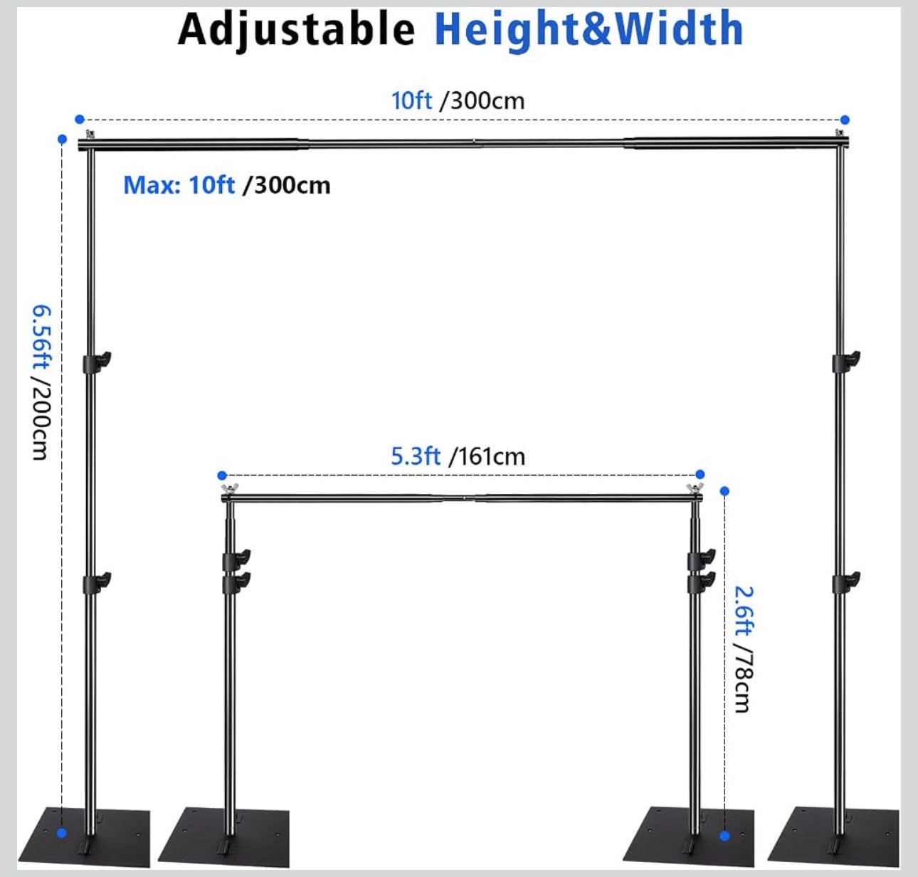 Adjustable Backdrop Stand